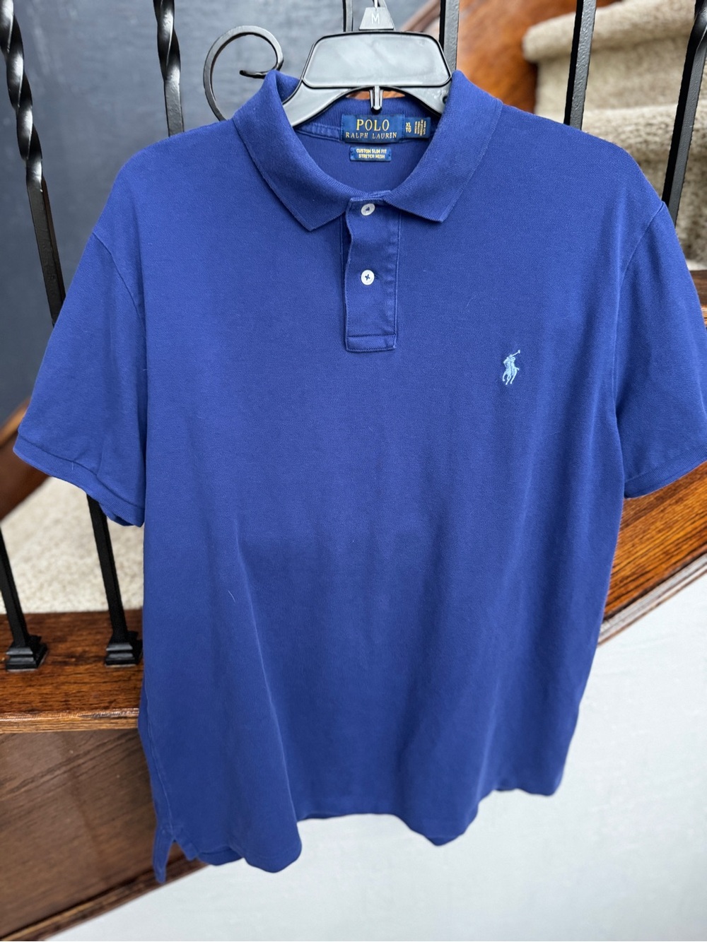 XL Polo by Ralph Lauren Men’s Classic Fit Polo Shirt - blue with blue pony